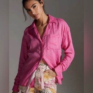 Pink Button-Up Shirt